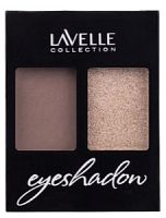 Lavelle тени для век двухцветные ES 32-02 коричневый/бежевый металлик/6