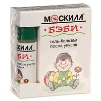 Гель-Бальзам после укусов МОСКИЛЛ БЭБИ Roll-on 12 мл /18 шт.