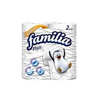 Familia Plus Туалетная бумага 2-сл 4шт Белая