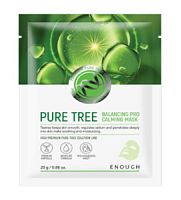 Enough Маска для лица тканевая с экстрактом чайного дерева Pure Tree Balancing, 25г  / 10 шт.