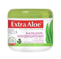 "EXTRA ALOE"Бальзам-кондиционер для волос с экстр Репейник, 500 мл банка /12