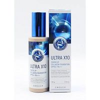 Enough Тон. основа для лица с коллагеном Premium Ultra X10 SPF50 тон. 21, 100мл /100 шт.