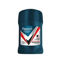 Rexona Deo стик муж. 50мл Антибактериальный и невидимый на черном и белом (П)