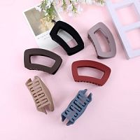 Заколка-крабик Farres TS10009 "Рамка" (Soft-touch) 9,8х4х5,5 см, цвет ассорти