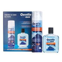 Набор Gentle (пена д/бритья. 200мл + лосьон п/бритья100мл) for men/12