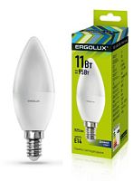 Лампа Ergolux LED-C35-11W-E14-6K свеча дневн./10/100