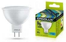 Лампа Ergolux LED-JCDR-9W-GU5.3-4K хол./10/100