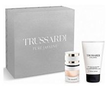 TRUSSARDI PURE JASMINE lady set (60ml edp + 100ml body scrub) NEW