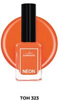 Лак для дизайна ногтей NEON тон 323 Deep Orange