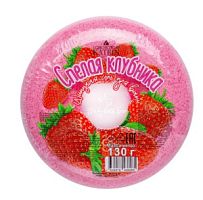 Шипучая соль для ванн Пончик Candy baht bar Спелая клубника 130 г