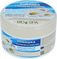 Bio Spa Крем д/нежной кожи лица и шеи Ромашка+Коллаген и эластин, эф. мягкости, 200 мл (банка)
