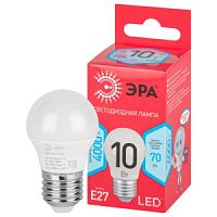 Лампа ЭРА LED  P-45-10w-840-Е27 R /шар хол.