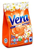ВЕРА - Автомат стиральный порошок универсальный фосфатный, 3кг (пакет красный)/4