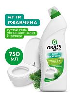 Чистящий кислотный гель от известк. налёта, ржавчины, солевых отлож. "WC-gel" (флакон 750 мл)/12