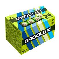 Батарейка Ergolux Алкалиновая LR06 BL-24  бокс/24/480/24шт блистер/пальчик