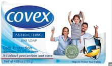 Туалетное мыло антибактериальное Covex Antibacterial "Прохладная защита", 115г  /72шт.
