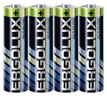Батарейка Ergolux Алкалиновая LR06 SR-4 /60/720/4шт спайка/пальчик