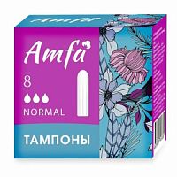 AMFA Тампоны без аппликатора Normal 8шт/36