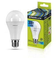 Лампа Ergolux LED-A70-30W-E27-4K ЛОН хол /10/100