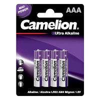 Батарейка CAMELION Ultra Алкалиновая LR03 BL-4 /48/1152/4шт блистер/мизинец