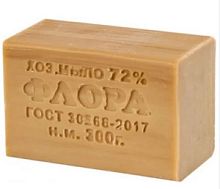 Хозяйственное твердое мыло 72% Н.М. 300 гр. без упаковки, без ш/к/42
