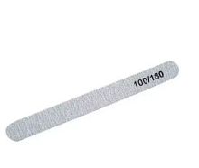 Пилка для ногтей 100/180 MJ011-1 прямая серая