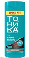 Тоника Оттеночный бальзам биоламинирование т.3.01 Горький шоколад 150мл