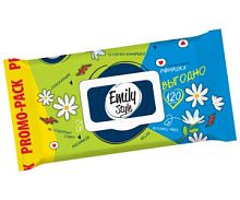 Emily Style ВЫГОДНО влажные салфетки Ромашка с крышкой 120шт/14 ВП