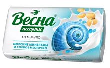 Весна Мыло Морские минералы и соевое молочко 90г