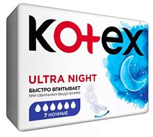 Kotex Прокладки Ultra drai супер уп 7шт с крылышками
