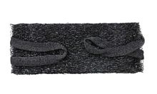 PL М-402 Platinum Мочалка банная чёрная разм. 37/14,5/2