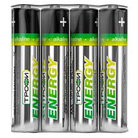Батарейка TROFI Алкалиновая LR06 ENERGY SR-4 /60/720/4шт спайка/пальчик