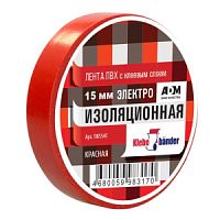 Изолента Klebebander 15мм*10м/ красная/8