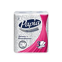 Papia Бумажные полотенца 3-сл 2шт