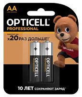 Батарейка OPTICELL PROFESSIONAL Алкалиновая LR06 BL-2 /24/96/2шт блистер/пальчик