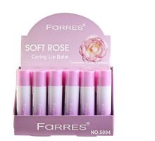Гигиеническая помада Farres 5094 "Soft Rose", проявл. упаковка 24 шт