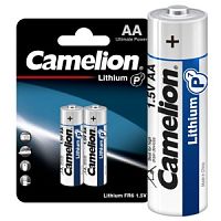 Батарейка CAMELION Литиевая FR6 Lithium BL-2   /24/432/2шт блистер/пальчик