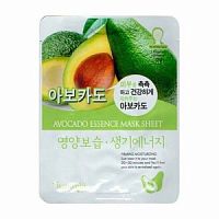 Natureby Маска для лица тканевая с экстрактом авокадо Avocado, 23г  /100шт.