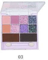 Тени для век и бровей 1238 "Sweet Suger" 8 цветов + 2 цвета т.03