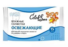 Gloss Влажные салфетки освежающие 15 шт/140 шт. кор.