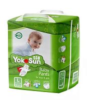 YokoSun Eco Детские подгузники-трусики L 9-14 кг 12шт упак