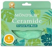 MondSub Патчи для кожи в/глаз с церамидами, зел. упаковка ( 6 пар), форма листочка, 36г  / 144 шт