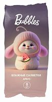 BUBBLES Влажные салфетки Арбуз 8шт/54