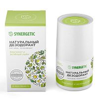 Synergetic Натуральный дезодорант бергамот-зеленый лайм 50мл
