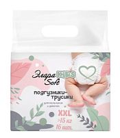 Подгузники-трусики детские ЭлараKIDS Soft XXL 16шт