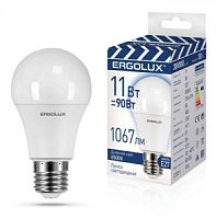 Лампа Ergolux LED-A60-11W-E27-6K ЛОН дневн. ПРОМО/10/100