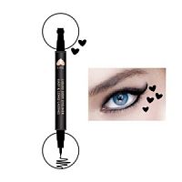 Подводка - маркер Farres MB008-1 + штампик сердце "Eyeliner&Stamp", черн.