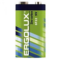 Батарейка Ergolux Солевая 6F22 SR1 /12/480/крона