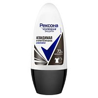 Rexona Deo ролик 50мл Невидимая на черном и белом Ж (П)