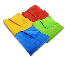 Салфетка микрофибра 220 г/м 30*30 цвет ассорти б/уп./300